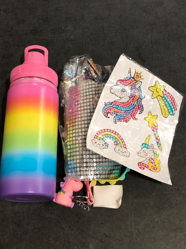 Photo 1 of EDSPORTSHOUSE Decorate Your Own Water Bottle Kits for Girls Age 4-6-8-10,Unicorn Painting Crafts,Fun Arts and Crafts Gifts Toys for Girls Birthday Christmas(Unicorn)