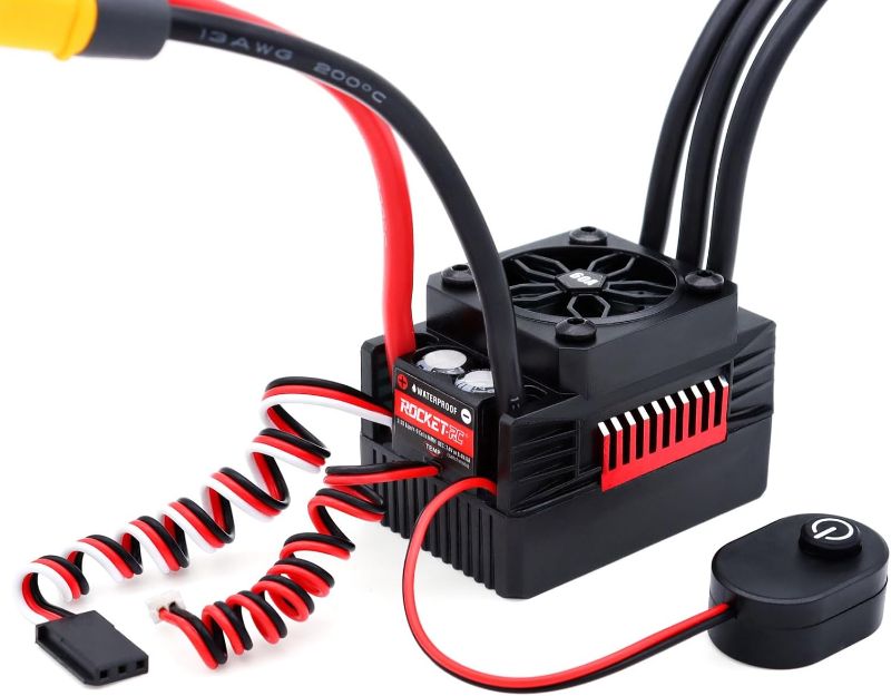 Photo 1 of Surpass Hobby Rocket RC Waterproof Supersonic Brushless ESC 60A with Plug for 1/10 RC Car (60A)