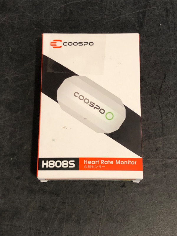 Photo 1 of COOSPO Bluetooth Heart Rate Monitor Chest Strap H808S, ANT+ BLE HR Monitor Chest, HRM IP67 Waterproof, 300H Battery Life