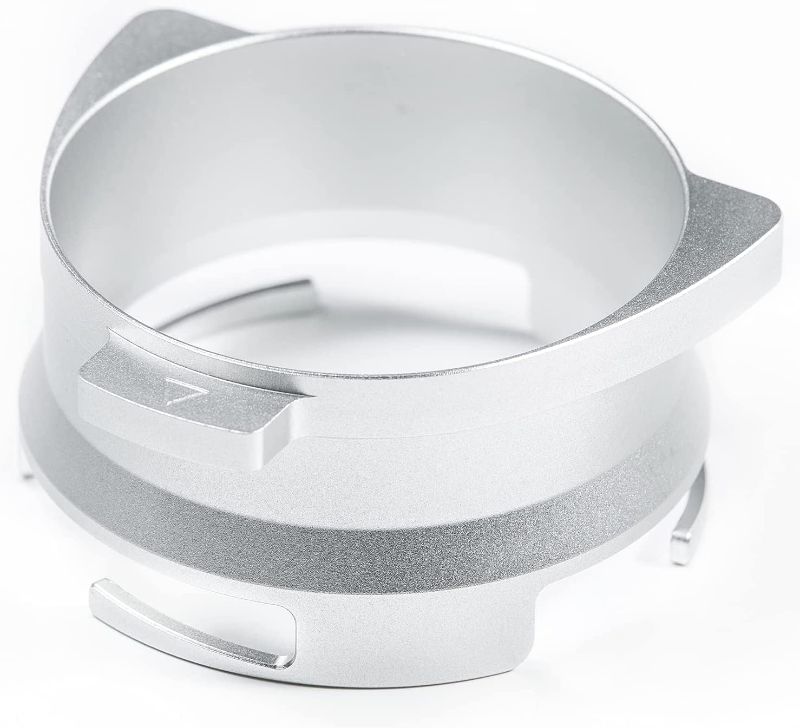 Photo 1 of Coffee Dosing Funnel 54mm Espresso Coffee Accessories Aluminum Metal for Breville Portafilter Hands-Free Silver