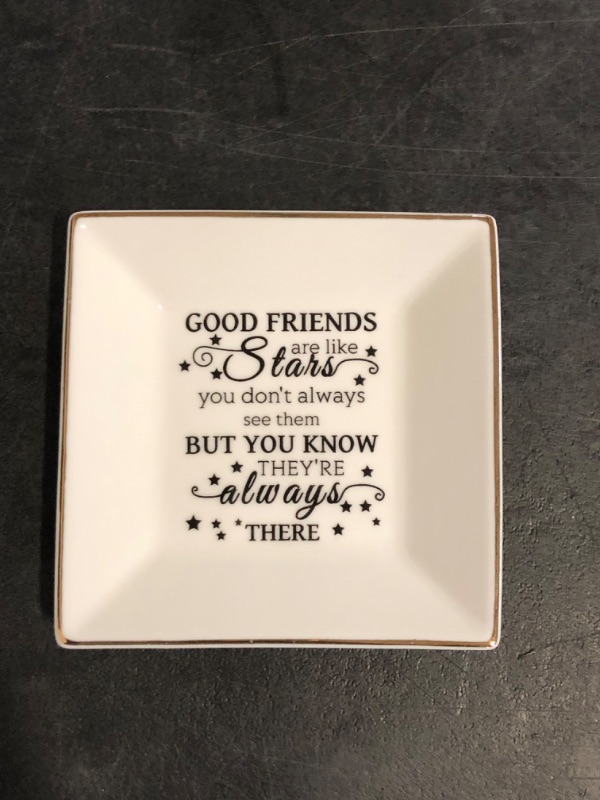 Photo 1 of HOME SMILE Ceramic Ring Dish Jewelry Tray for Mom Sister Friends