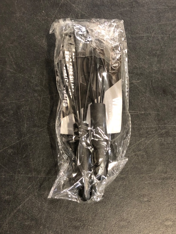 Photo 1 of Missing Large One ** NileHome Upgrade Silicone Whisk Set 8" 10" 12" Kitchen Whisk Kitchen Wisk Wire Whisks for Cooking, Whisking, Blending, Beating, Stirring-Black