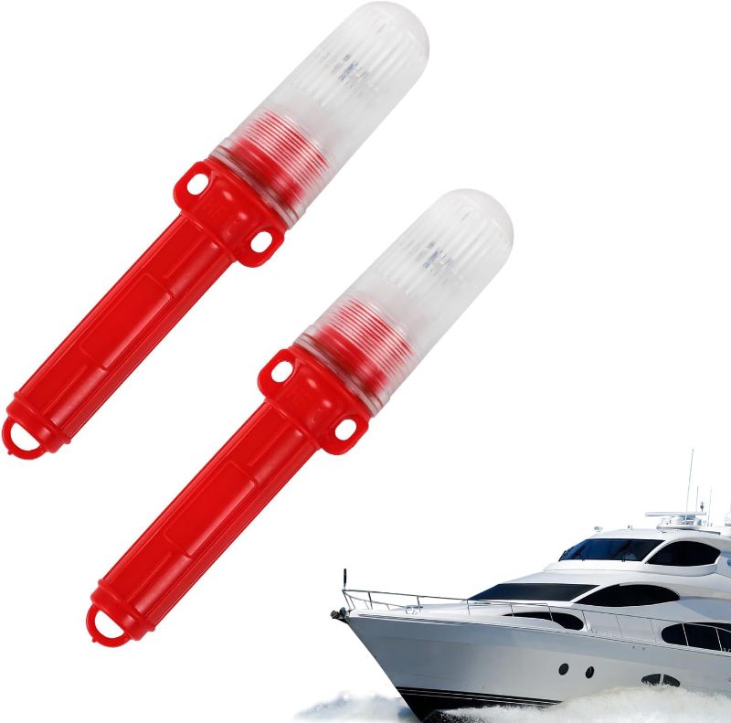 Photo 1 of 2PCS Boat Flares,Boat Flares Coast Guard Approved Marine,for Fishing Boats, Life Rafts & Emergency Signaling