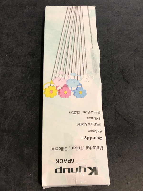 Photo 1 of Kynup 8 Straws with Cover Caps for Stanley Cup, Tritan Material, Heat Resistance, Silicone Straw Topper, Reusable Straw for Stanely 40 oz Tumbler with Cleaning Brush(8 Straws and 8 Covers)