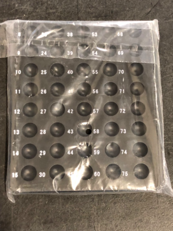 Photo 1 of Yuanhe Bingo Board Ball Holder - 3/5" Bingo Balls Tray Rack for Parties, Family Game Nights