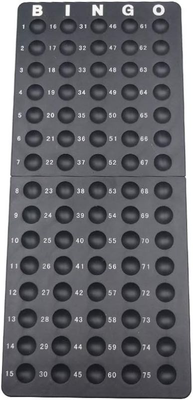 Photo 1 of Yuanhe Bingo Board Ball Holder - 3/5" Bingo Balls Tray Rack for Parties, Family Game Nights