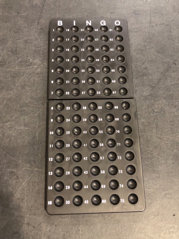 Photo 1 of Yuanhe Bingo Board Ball Holder - 3/5" Bingo Balls Tray Rack for Parties, Family Game Nights