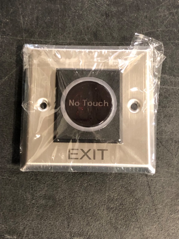 Photo 1 of Infrared Sensor Switch Non Touch Access Control System Stainless Steel Panel Backlit Button DC12V for Commercial Buildings Offices Hotels