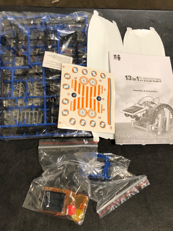 Photo 1 of STEM 13-in-1 Education Solar Power Robots Toys for Boys Age 8-12, Educational Toy Science Kits for Kids, Building Experiment Robotics Set STEM Project Gifts for 8 9 10 11 12 Years Old Boy Girls Teens