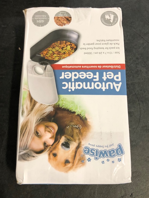 Photo 1 of PAWISE Automatic Pet Feeder for Cats and Dogs,Dog Automatic Feeders with Timer, Automatic Cat Feeders with Ice Pack (2 Meal-1)