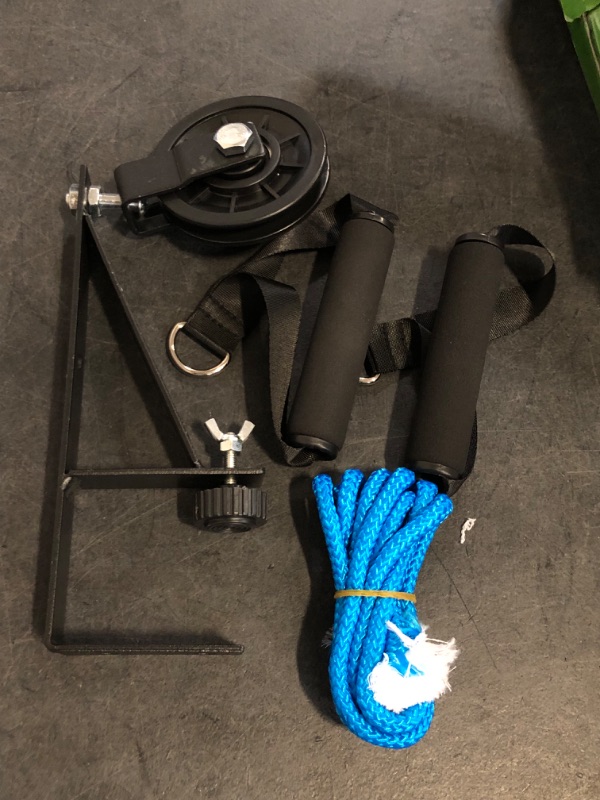 Photo 1 of Shoulder Pulley for Physical Therapy & Rehab, Over The Door Pulley System with Metal Bracket, Over Door Exercise Pulley for Injury Rehab Recovery Stretching