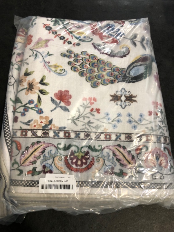 Photo 1 of 3x5 Rug Washable Area Rug Floral Office Rug Non Slip Small Carpet for Bedroom, Bedside, Kitchen, Entryway, Kids Room, Office(Colorful)