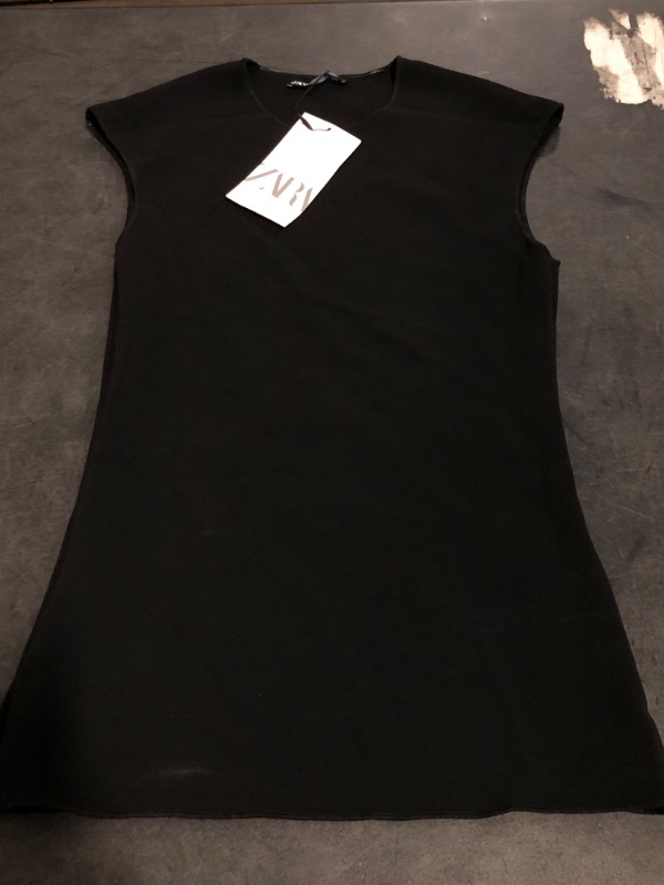 Photo 1 of (S) ZARA Black Womans Dressup Slim Shirt 