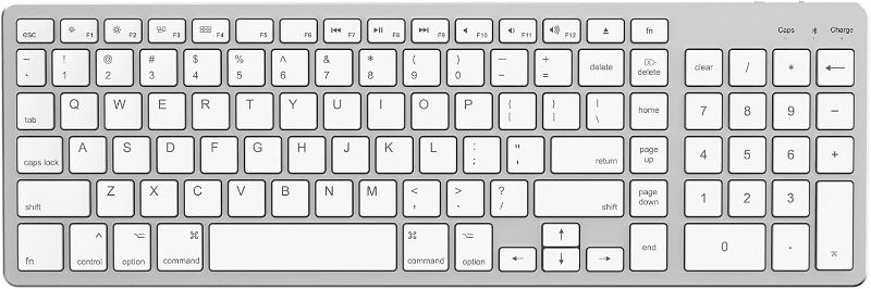 Photo 1 of Wireless Bluetooth Keyboard for Apple Mac OS – US QWERTY Layout, Scissor Keys Precise Typing, Rechargeable Battery, Extra-Long Working Time, Compatible with iMac/MacBook Pro/Mac Mini or iPad