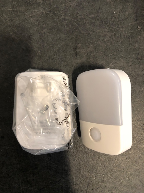 Photo 1 of Amber Night Lights Plug into Wall, 2 Pack LED Bedroom Night Light with Dusk to Dawn Sensor, Brightness Adjustable, Plug in Night-Lights Suitable for Nursery, Kids Room, Bathroom