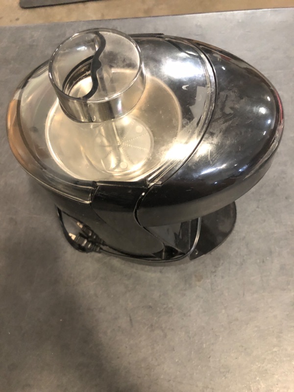 Photo 1 of Hamilton Beach HealthSmart Juicer Machine, Compact Centrifugal Extractor, 2.4” Feed Chute for Fruits and Vegetables, Easy to Clean, BPA Free, 400W, Black (67801)