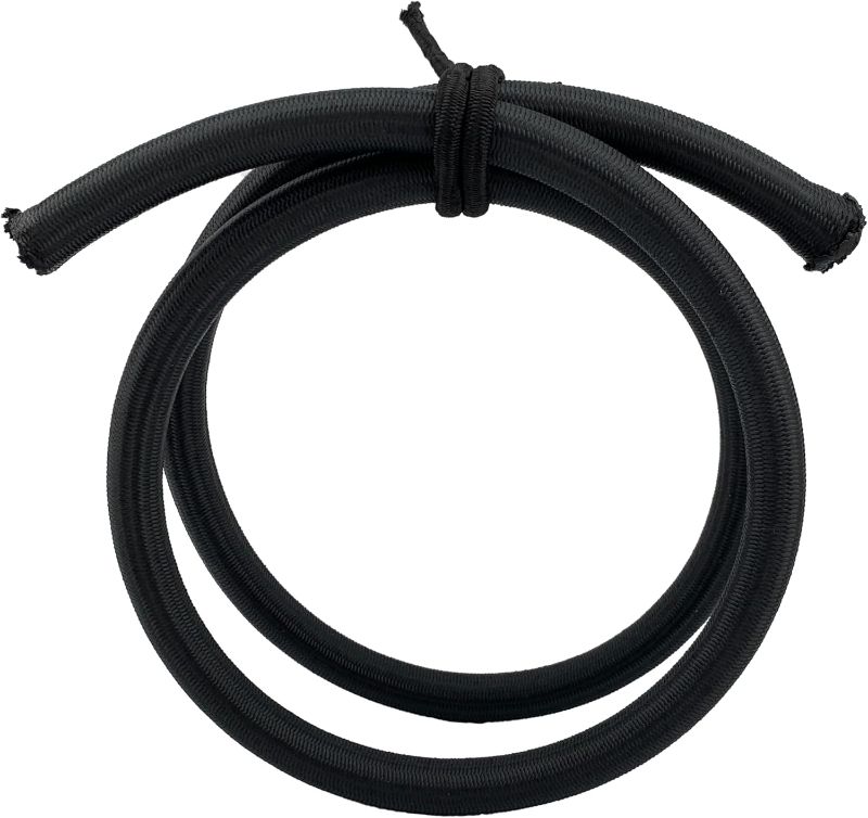 Photo 1 of 10 Yards Elastic Bungee Stretch String Shock Cord Braided Band Rubber Rope Jewelry Cord Kayak Deck Tie Down Trailer Strap (10mm)