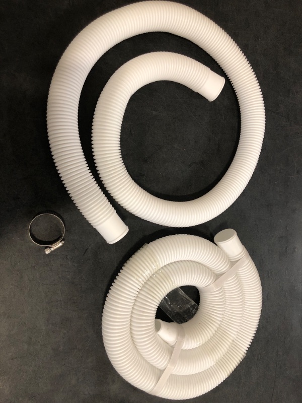 Photo 1 of 1.5 Inch x 3 ft Pool Skimmer Hose for Intex Above Ground Pool Skimmer Pump Replacement #10531 25016, 1-1/2 Inch Surface Skimmer Transfer Hose - 2 PCS