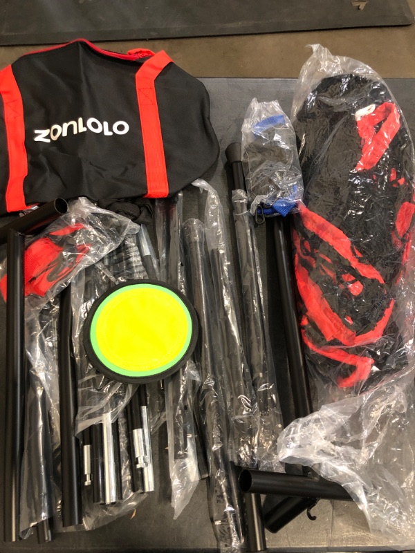 Photo 1 of 6 x 6 FT Baseball Net with 3 Diffferent Targets, Portable Practice Net for Batting?Hitting?Pitching and Throwing,Compact Package with Small Carrying Bag?Great for Kids