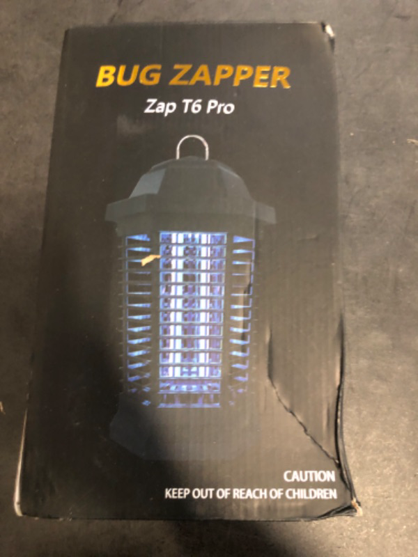 Photo 1 of GOOTOP Bug Zapper Outdoor, Mosquito Zapper, Electric Fly Zapper, Mosquito Killer, Fly Traps, 3 Prong Plug, Flying Insects Zapper Indoor Outdoor 90-130V, 4200V, ABS Plastic Outer (Black)