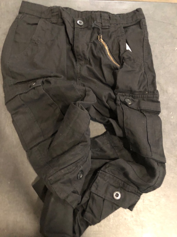 Photo 1 of 32 Size OCHENTA Men's Cotton Casual Cargo Work Pants Baggy Camo Tactical Combat Trousers with 8 Pockets (No Belt)