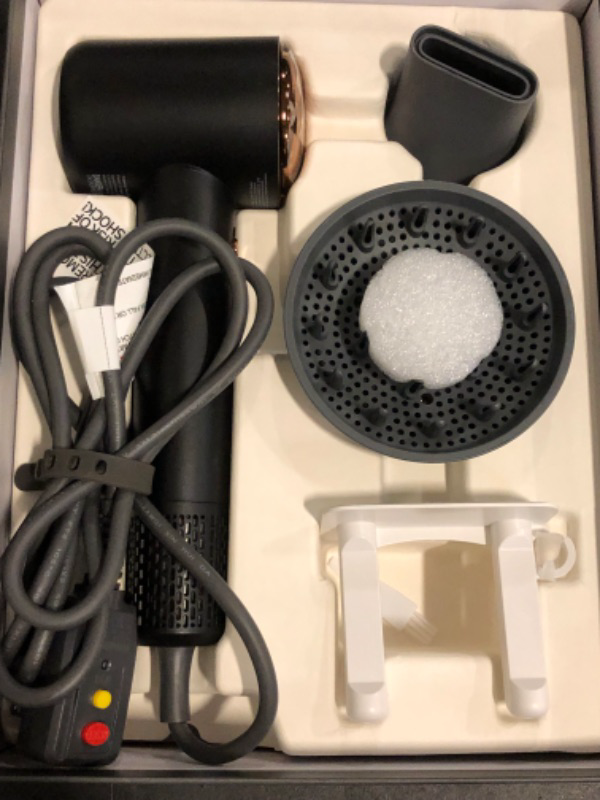 Photo 1 of Tideway Hair Dryer Professional High Speed 110000 RPM , Rapid Drying Plasma Tech for Scalp Health, Lightweight Low Noise, Smart Temp Control,4 Temps Travel with Magnetic Nozzle&Diffuser-H11