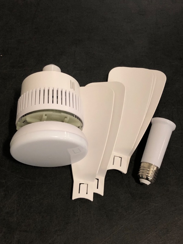 Photo 1 of Socket Light Fan with Remote(Pairing Required), Light Socket Ceiling Fan – Turbo Airflow, Whisper Quiet, Memory Save, Smooth Dimming 1000 LM CRI 80+, Screw In Design for Small Rooms, Garages & Dorms