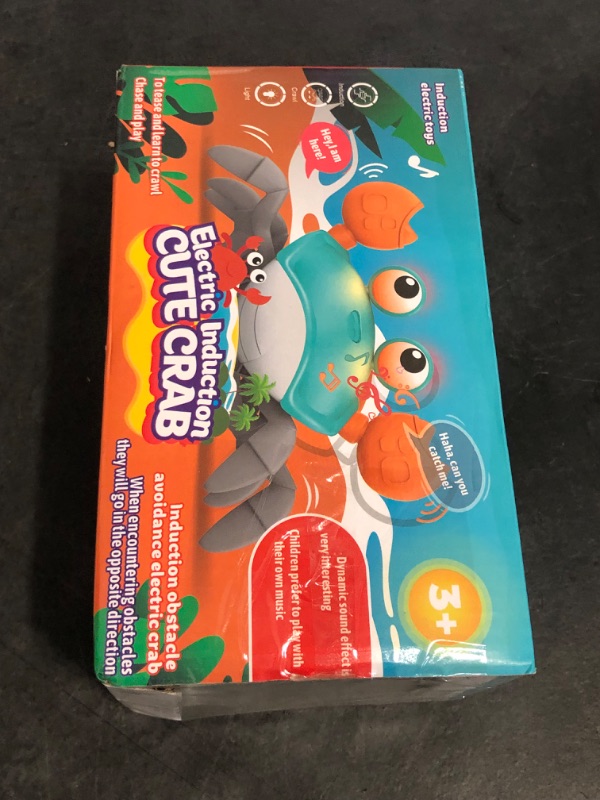 Photo 1 of Crawling Crab Baby Toy - Infant Tummy Time Toys 3 4 5 6 7 8 9 10 11 12 Babies Boy 3-6 6-12 Learning Crawl 9-12 12-18 Walking Toddler 36 Months Old Music Development 1st Birthday Gifts