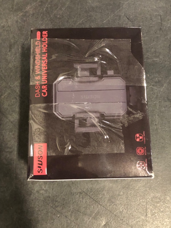 Photo 1 of APPS2Car Sturdy CD Slot Phone Mount with One Hand Operation Design, Hands-Free Car Phone Holder Universally Compatible with All iPhone & Android Cell Phones, for Smartphone Mobile (Carbon Fiber)