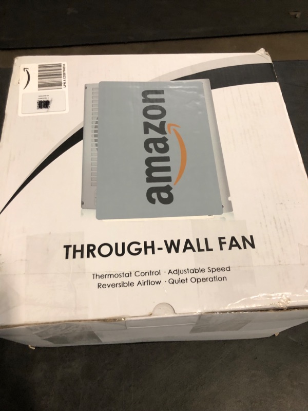 Photo 1 of 8" Room to Room Air Transfer Fan for Quietly Circulating Air, Reversible Airflow Design, 300 CFM Programmable Through Wall Fan, Durable Build Quality, 10 Speed Thru Wall Exhaust Fan for Closet,Laundry