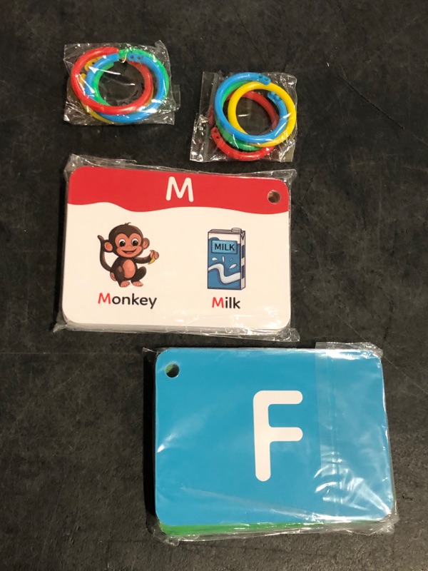 Photo 1 of Alphabet Flash Cards - Thick ABC Flash Cards for Kids Ages 3-6 - Lowercase & Uppercase Letter Recognition Learning Game