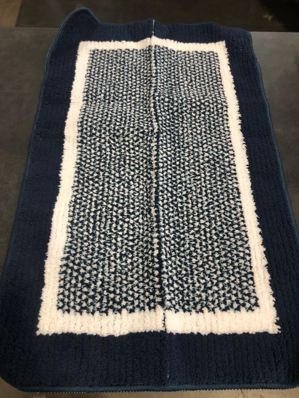 Photo 1 of Colorxy Indoor Door Mat, Non-Slip Absorbent Resist Dirt Entrance Mat, Sturdy Low-Profile Inside Floor Mats, Washable Front Entry Doormats for Entryway, 32''x20'', Navy
