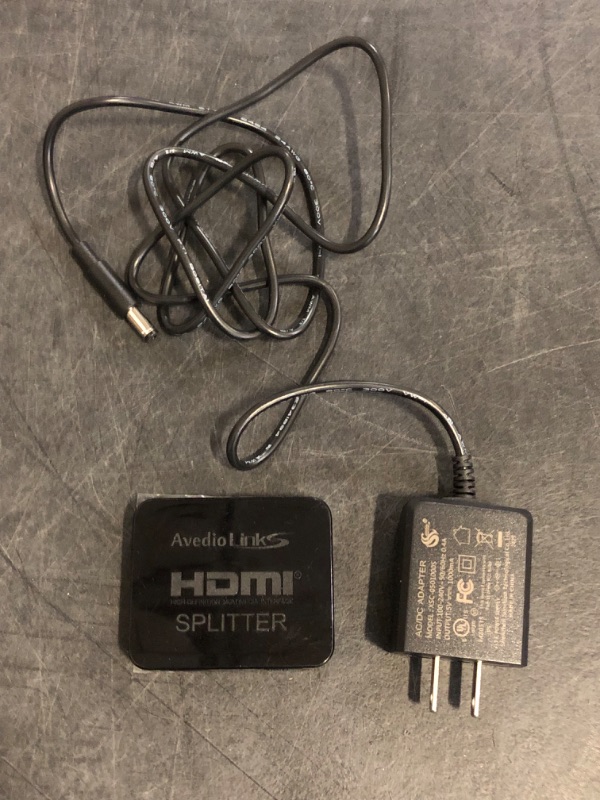 Photo 1 of HDMI Splitter 1 in 2 Out Mirror only[with 4 Ft HDMI Cable and Power Adapter], HDMI Splitter for Dual Monitors Not Extend Different Screen, Support Full HD 1080P 3D for Fire Stick