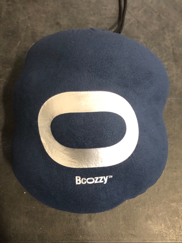 Photo 1 of BCOZZY Travel Neck Pillow for Airplane – Patented Double Support for Head, Neck, and Chin. Best for Long Flights, Plane Sleeping, and Car Rides. Adjustable Size. Fully Washable. Carry Bag. Large, Navy