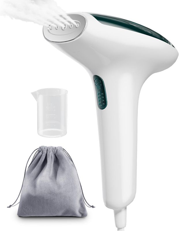 Photo 1 of CPWORLD Steamer for Clothes, Portable Mini Travel Garment Steamer, 20-Second Fast Heat-up, Strong Penetrating Steam, Handheld Steamer, Water Cup and Storage Bag Included, for Home, Office and Travel