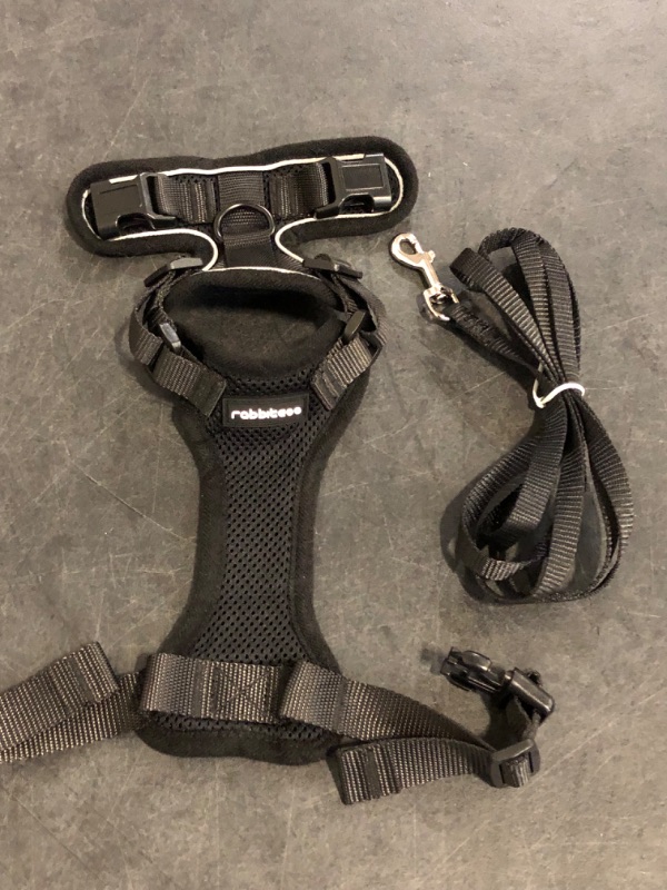 Photo 1 of XS Cat Harness and Leash for Walking, Escape Proof Soft Adjustable Vest Harnesses for Cats, Easy Control Breathable Reflective Strips Jacket, Black, XS