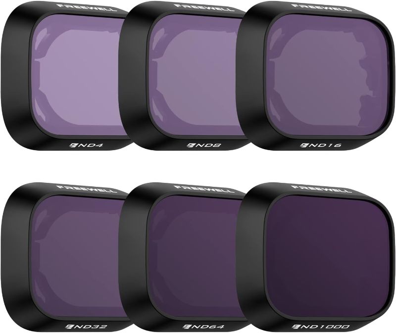 Photo 1 of Freewell All Day – 6Pack ND4, ND8, ND16, ND32, ND64, ND1000 Filters Compatible with Mini 3 Pro/Mini 3 (NOT Compatible with Mini 4 Pro)