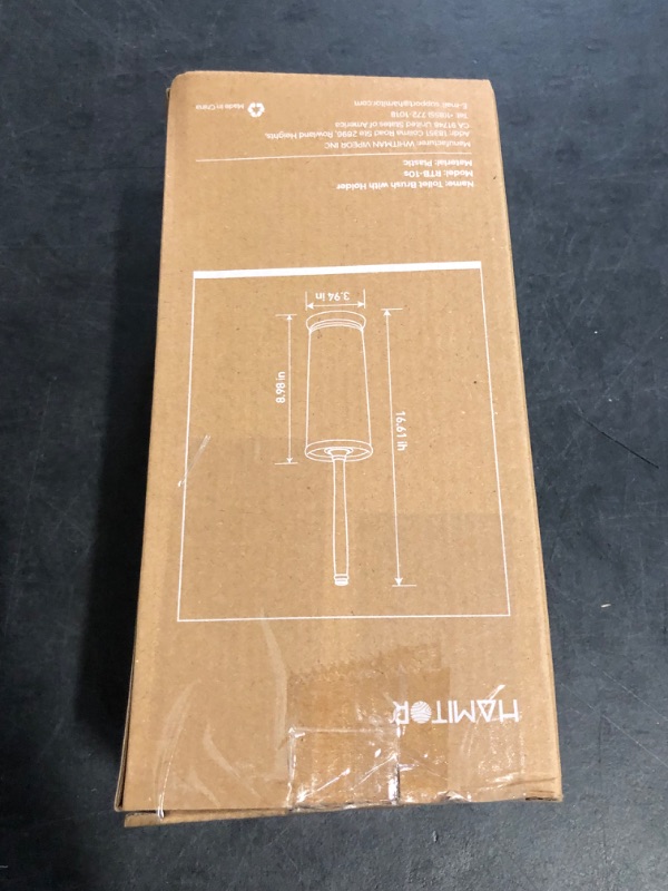 Photo 1 of Toilet Bowl Brush Holder Set: Bathroom Deep Cleaning Toilet Scrubber Rim Cleaner with Caddy for Restroom Rv - Hidden Modern Elegant Toilet Clean Decorative Accessories - Bronze