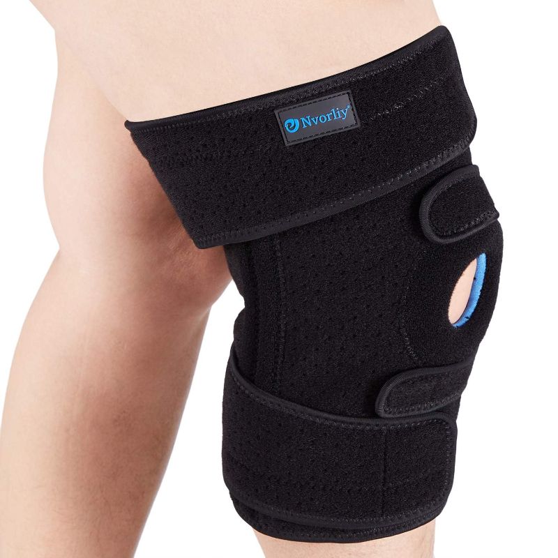 Photo 1 of (3XL)Nvorliy Knee Brace for Women Plus Size for Knee Pain (XL-8XL) - Extra Large Knee Brace with Side Stabilizers for Arthritis, Meniscus Tear, Knee Pain Relief, ACL, LCL, MCL (3XL/4XL, Black)