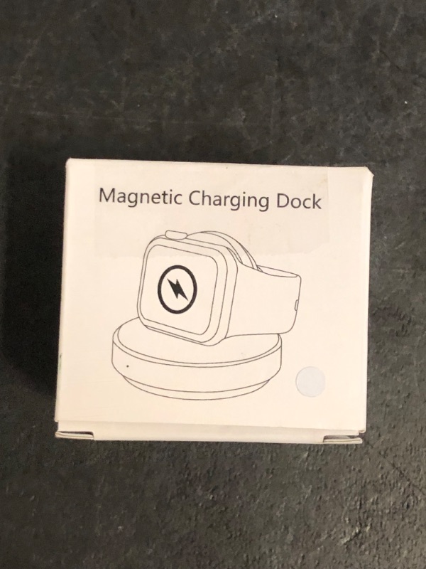 Photo 1 of Portable Magnetic Charging Dock for Apple Watch, Wireless Fast Watch Charger Stand with Charging Cable, Support Nightstand Mode, Compatible with Apple Watch 10 9 8 7 SE 6 5 4 3 2/Ultra 2-White