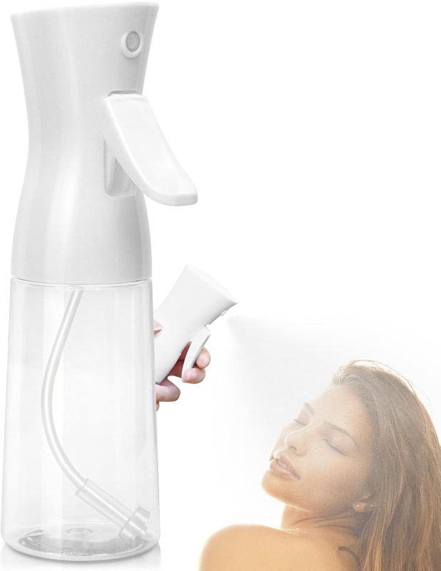 Photo 1 of Spray Bottle For Hair,Continuous Water Mister for Hairstyling, Salons, Cleaning, Plants,Essential Oil Scents,Ultra Fine Mist Sprayer,6.8 OZ /200 ML-White(Christmas Gifts)