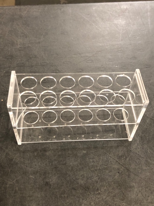 Photo 1 of Acrylic Test Tube Holder Rack with 16mm Wells for Test Tube Make up pens 