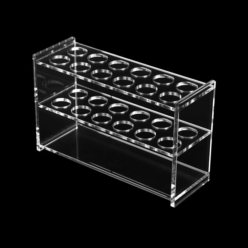 Photo 1 of Acrylic Test Tube Holder Rack with 16mm Wells for Test Tube Make up pens