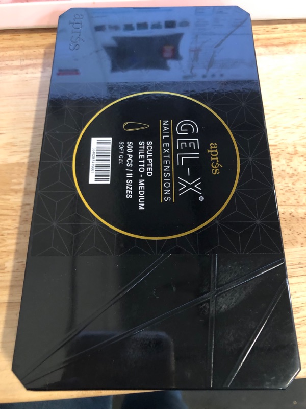 Photo 1 of Apres Gel-X® Sculpted Stiletto Medium Tip Box | 500pc Gel-X Tips, 11 Sizes 00-9, Premium Quality