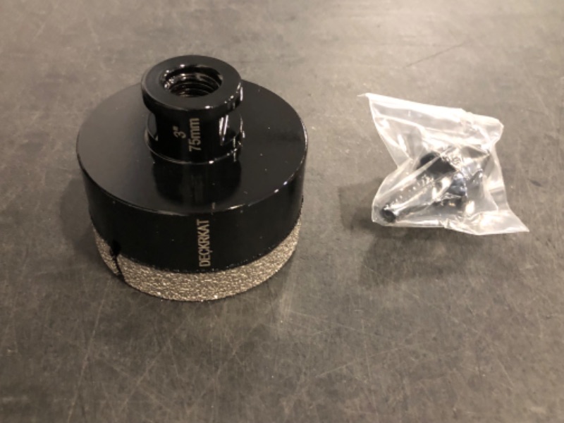 Photo 1 of Diamond Hole Saw, 3-1/2" Hole Saw for Tiles Granite Marble Ceramic Glass Porcelain, 90mm Core Drill Bit with 5/8-11 Thread for Angle Grinders & Wet Polishers
