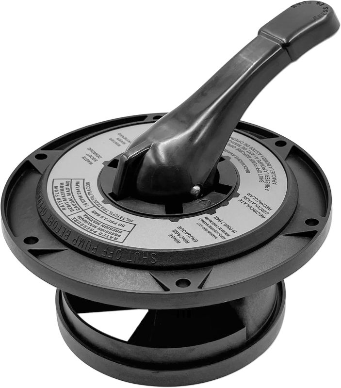 Photo 1 of SPX0714BA Key Cover and Handle Assembly?Compatible with Hayward Multi-Port Valves Model SP0714T,Also Compatible with Pro Series Side and top Mount Sand Filter Models S210S, S220T2
