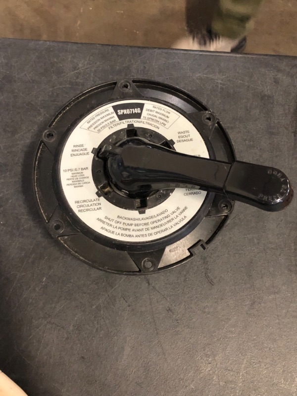 Photo 1 of SPX0714BA Key Cover and Handle Assembly?Compatible with Hayward Multi-Port Valves Model SP0714T,Also Compatible with Pro Series Side and top Mount Sand Filter Models S210S, S220T2
