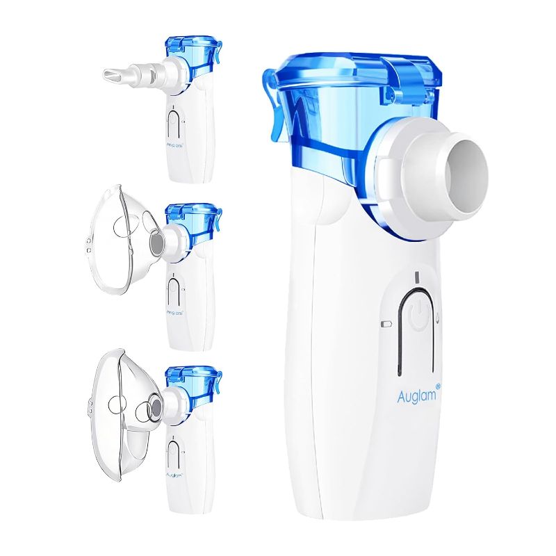 Photo 1 of Nebulizer, Ultrasonic Portable Nebulizer, USB Rechargeable Portable Nebulizer with Mouthpiece, Nebulizer Machine for Adults & Kids with Auto Clean, Travel, Home, Daily use
