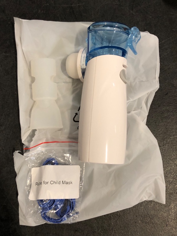Photo 1 of Nebulizer, Ultrasonic Portable Nebulizer, USB Rechargeable Portable Nebulizer with Mouthpiece, Nebulizer Machine for Adults & Kids with Auto Clean, Travel, Home, Daily use

