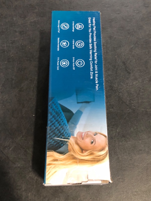 Photo 1 of Heating Pad for Back Pain Relief, Electric Heating Pads for Cramps/Abdomen/Waist/Shoulder with 6 Heat Settings and Auto-Off, Moist/Dry Heat pad, Christmas Gifts for Women Men Mom Dad, 12" x 24"
